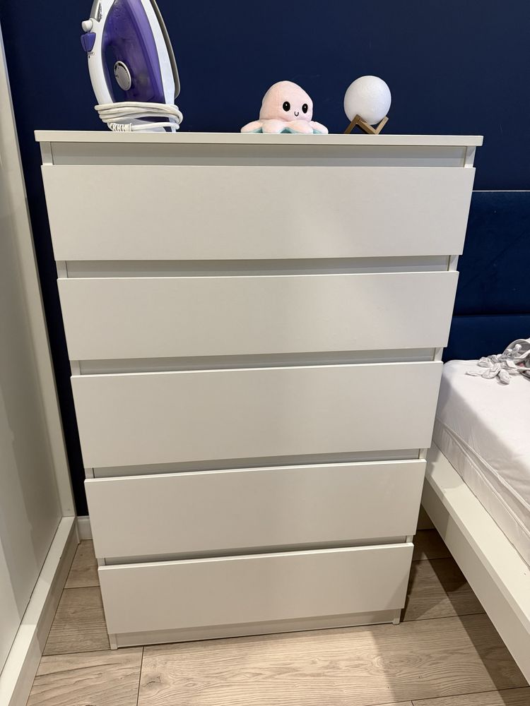 Łóżko ikea MALM 160x200 i komoda MALM