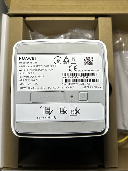 Стаціонарний роутер Huawei B628-265 4g LTE wifi модем