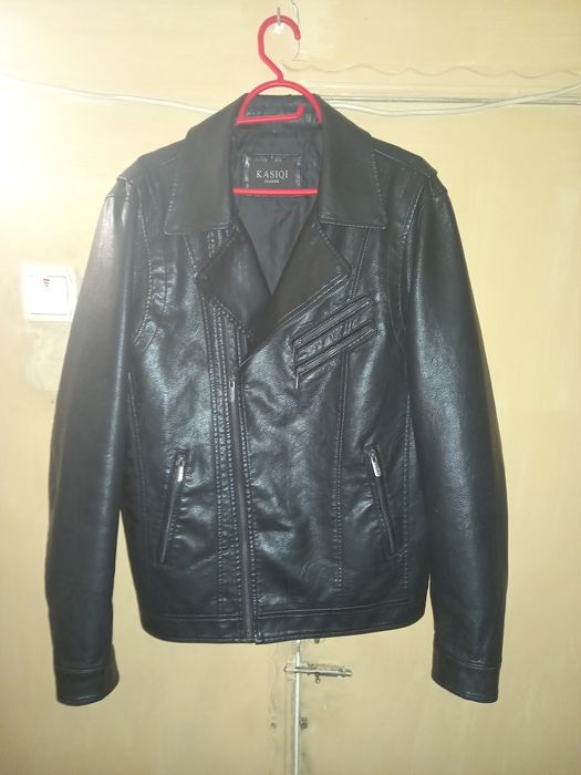 Куртка косуха из кожзама дермантина KASIQI