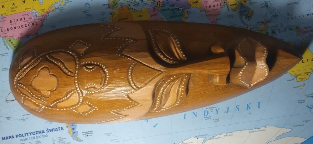 Drewniana Afrykańska maska