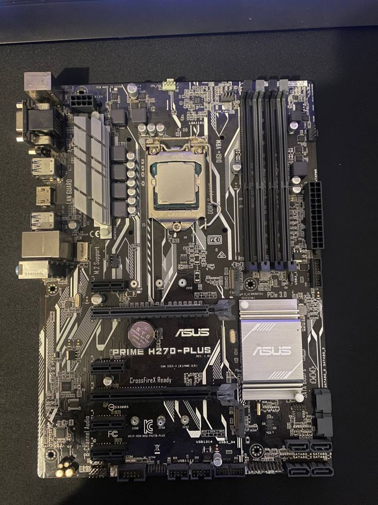 Материнка asus prime h270 plus процесор intel core i3 7101TE