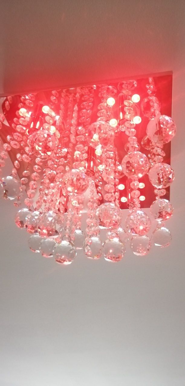 Lampa sufitowa Led kryształy