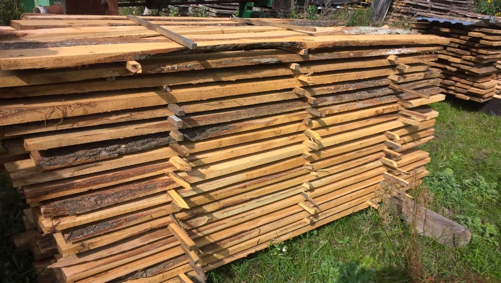 DESKI DĄB 32mm sezonowane mix obrzynane