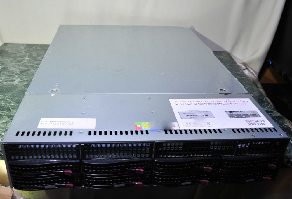 Server Rack  2 Procesory Xeon V4  32 GB DDR4  2x 10 gb LAN