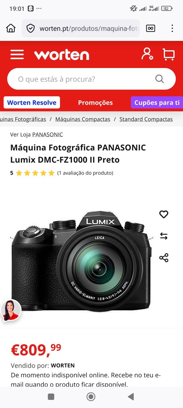 Camera Panasonic FZ1000
