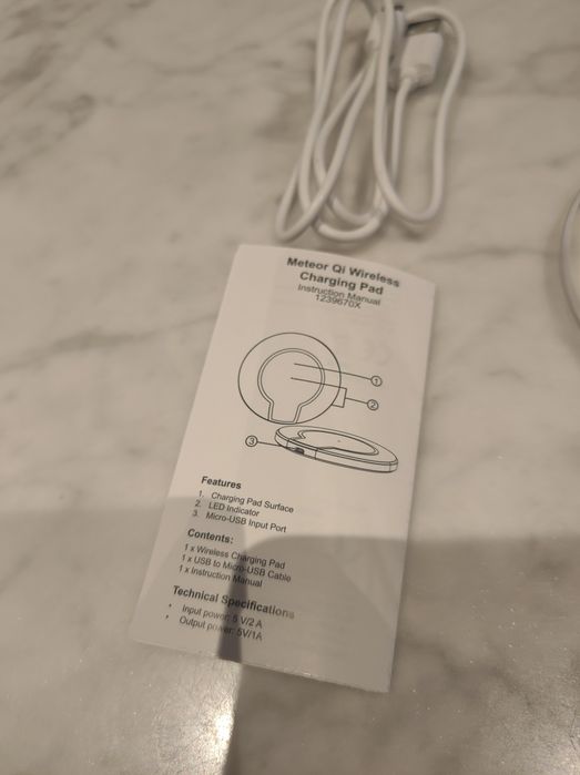 Meteor Qi Wireless charging pad ładowarka indukcyjna do telefonu