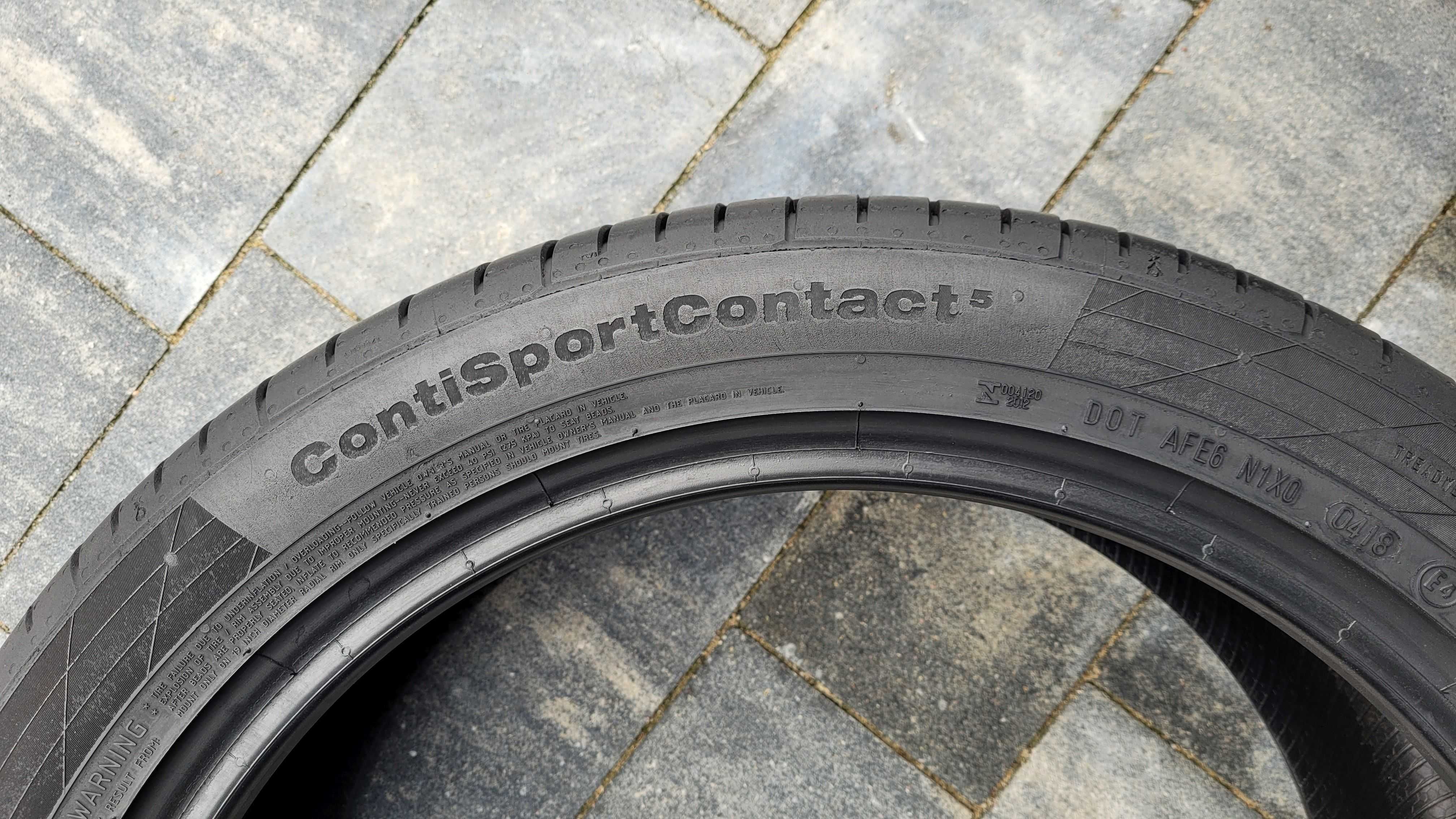 2szt. Continental SportContact5  235/45R19 V XL 2018r.