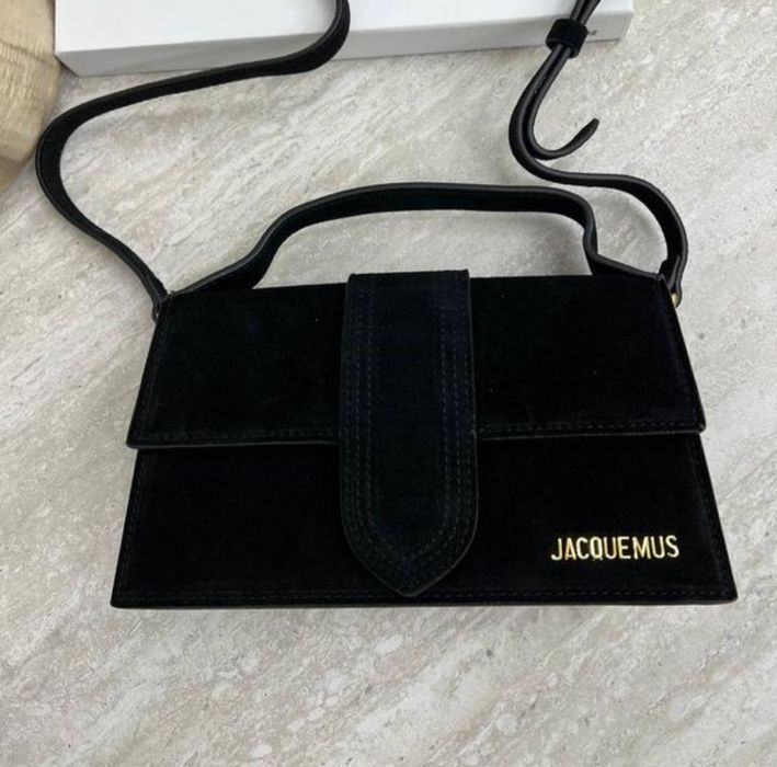 Остання шоколадна! Новинка, сумочка Jacquemus під замш в 3 кольорах