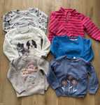 Bluzy dla dziewczynki 6 szt rozmiary ok 104