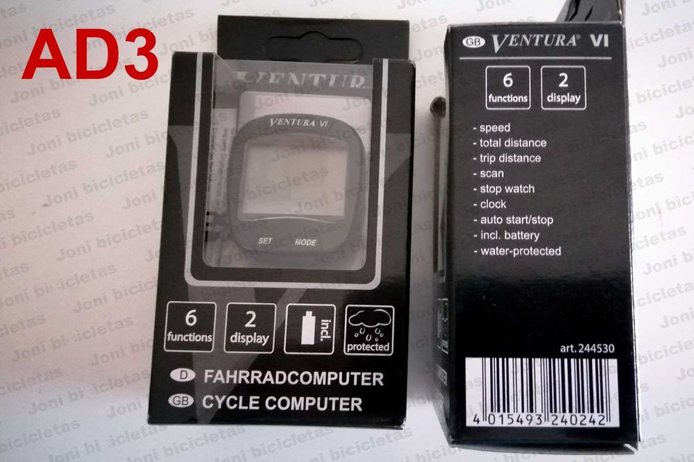 Computador de bicicleta (velocímetro, conta-quilómetros,etc)