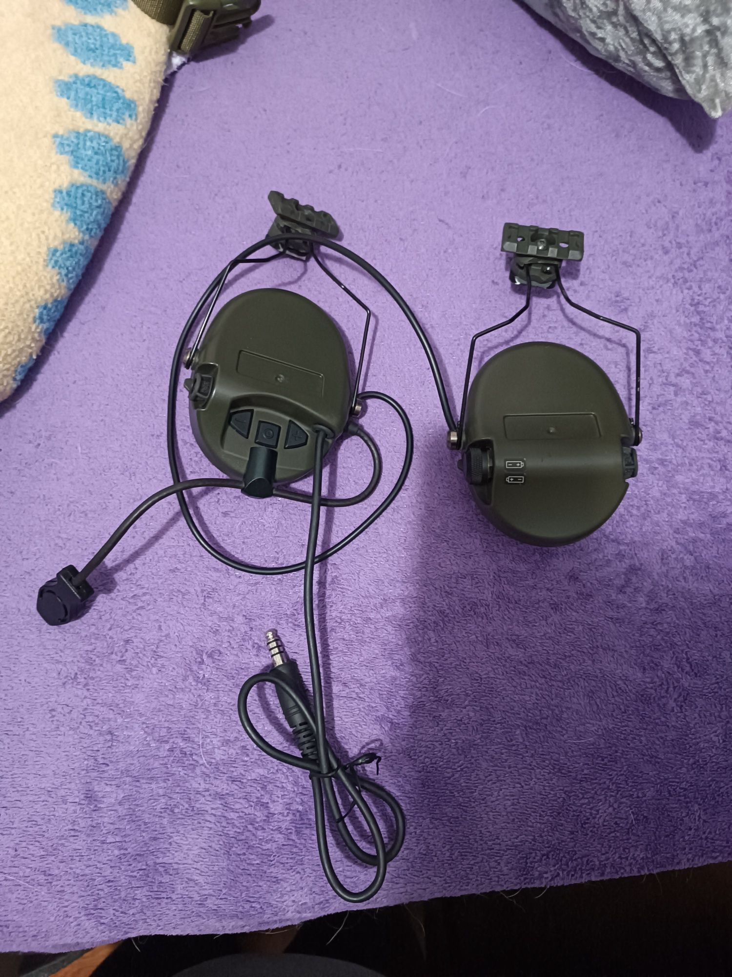 WADSN Sordin Headset com adaptador para capacete v.2 - OD (airsoft)