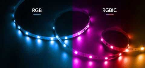 5, 10м LED светодиодная стрічка адресная RGBIC WS2812b пульт Bluetooth