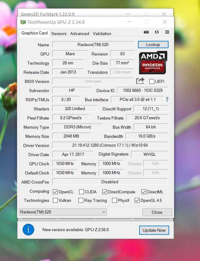HP 15 (i3 6006U, 8 Gb, SSD 256 Gb, Radeon 520, FHD)