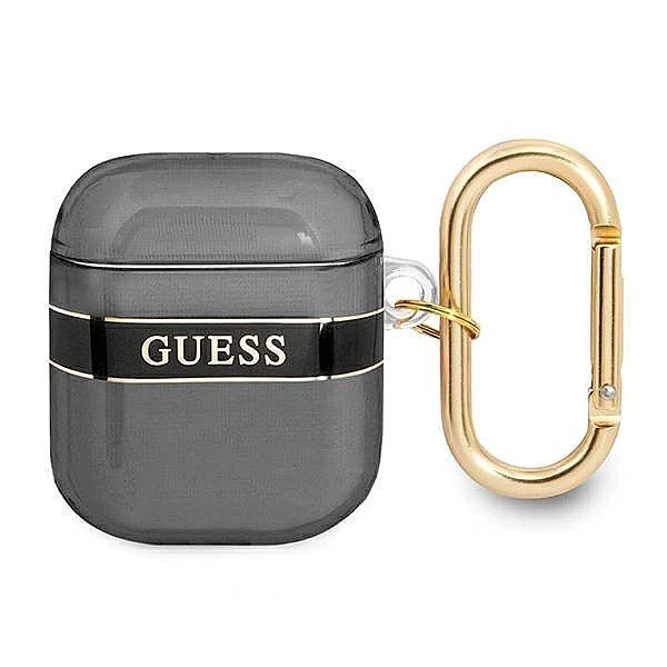 Etui Guess Strap Collection na AirPods 1/2 - czarne
