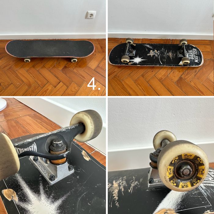 4 skateboards / longboards / cruiser