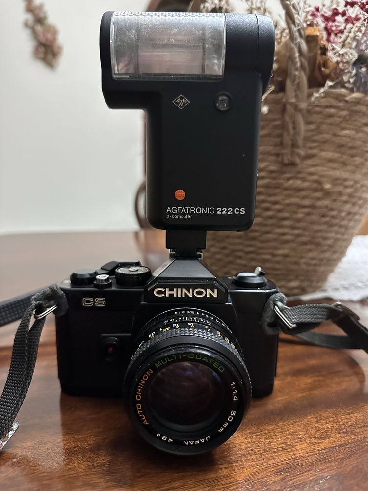 Camara fotografica analogica Chinon CS 35mm com flash