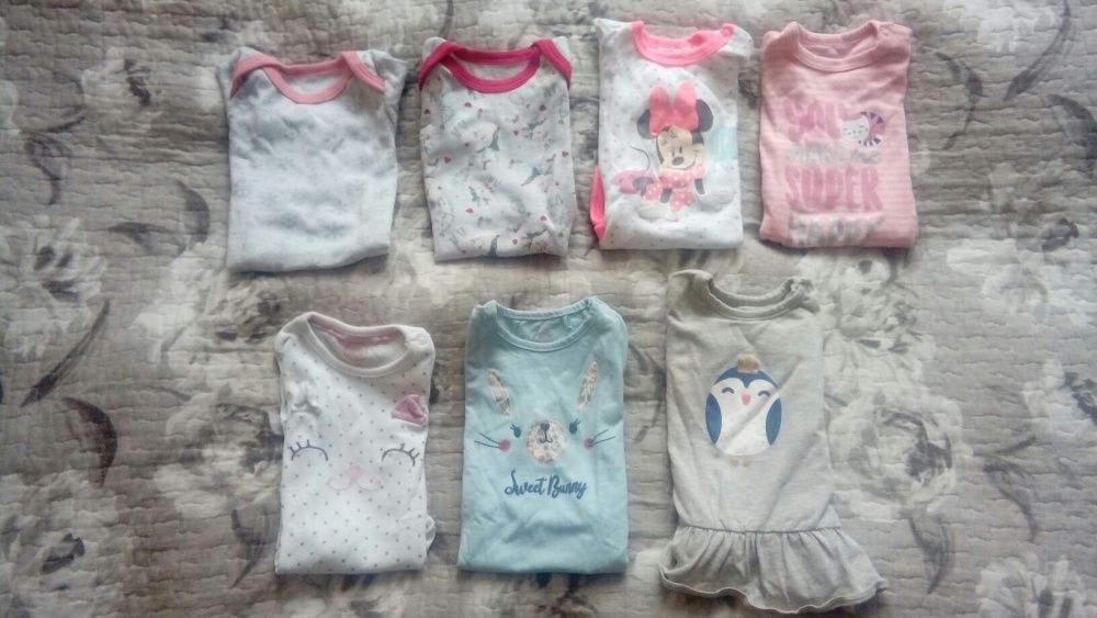 7 body z długim rękawem rozmiar 68 zima renifer Minnie Smyk Pepco