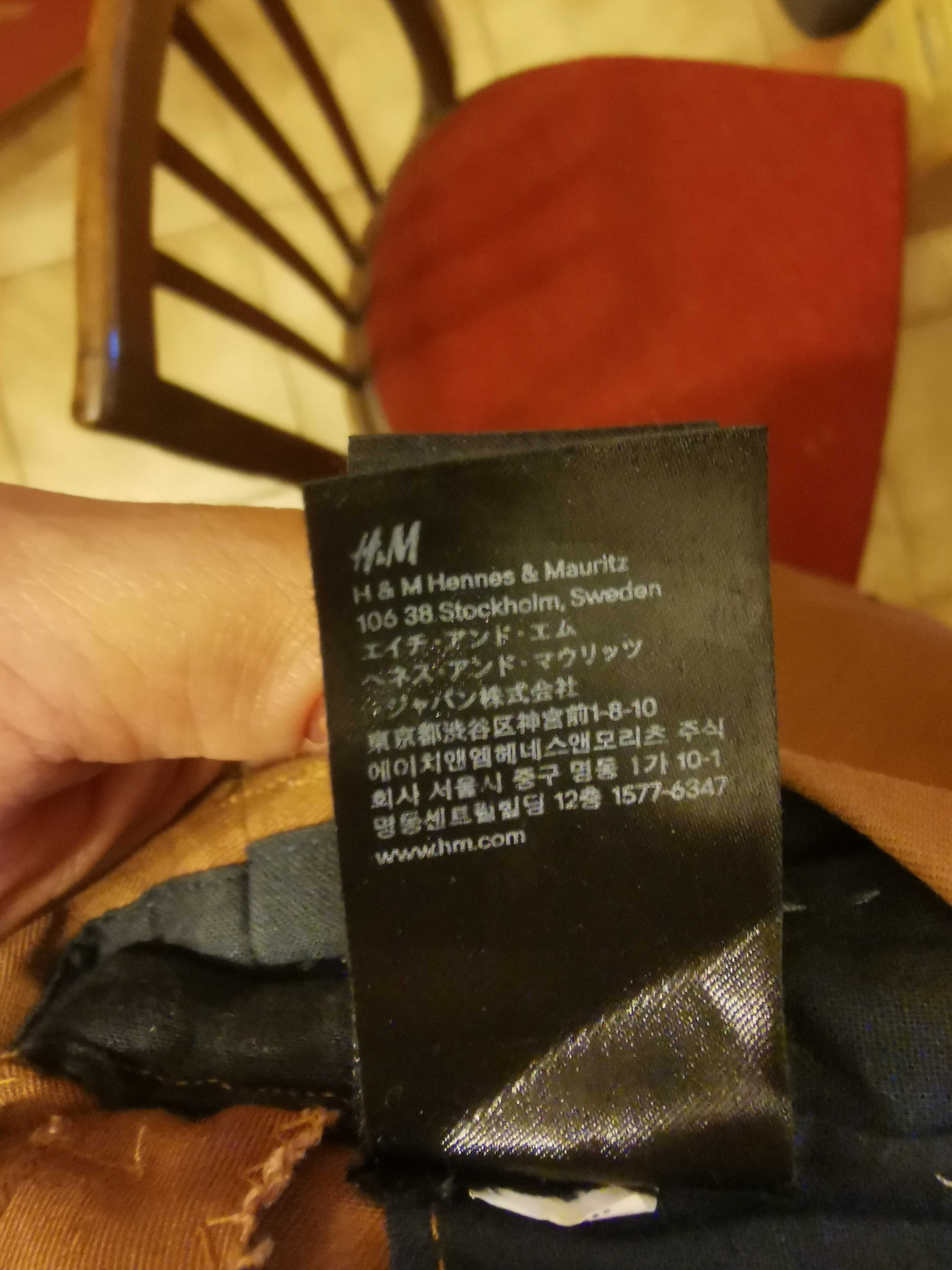 Spodnie męskie H&M casual - rude