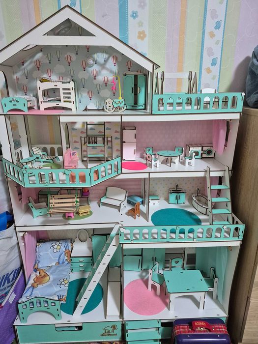 Будинок великий для ляльок ЛОЛ та барби