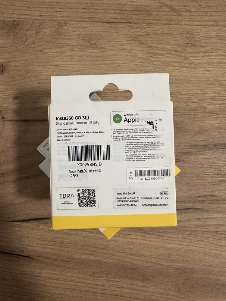 Insta360 GO 3S Standalone 128GB Arctic White