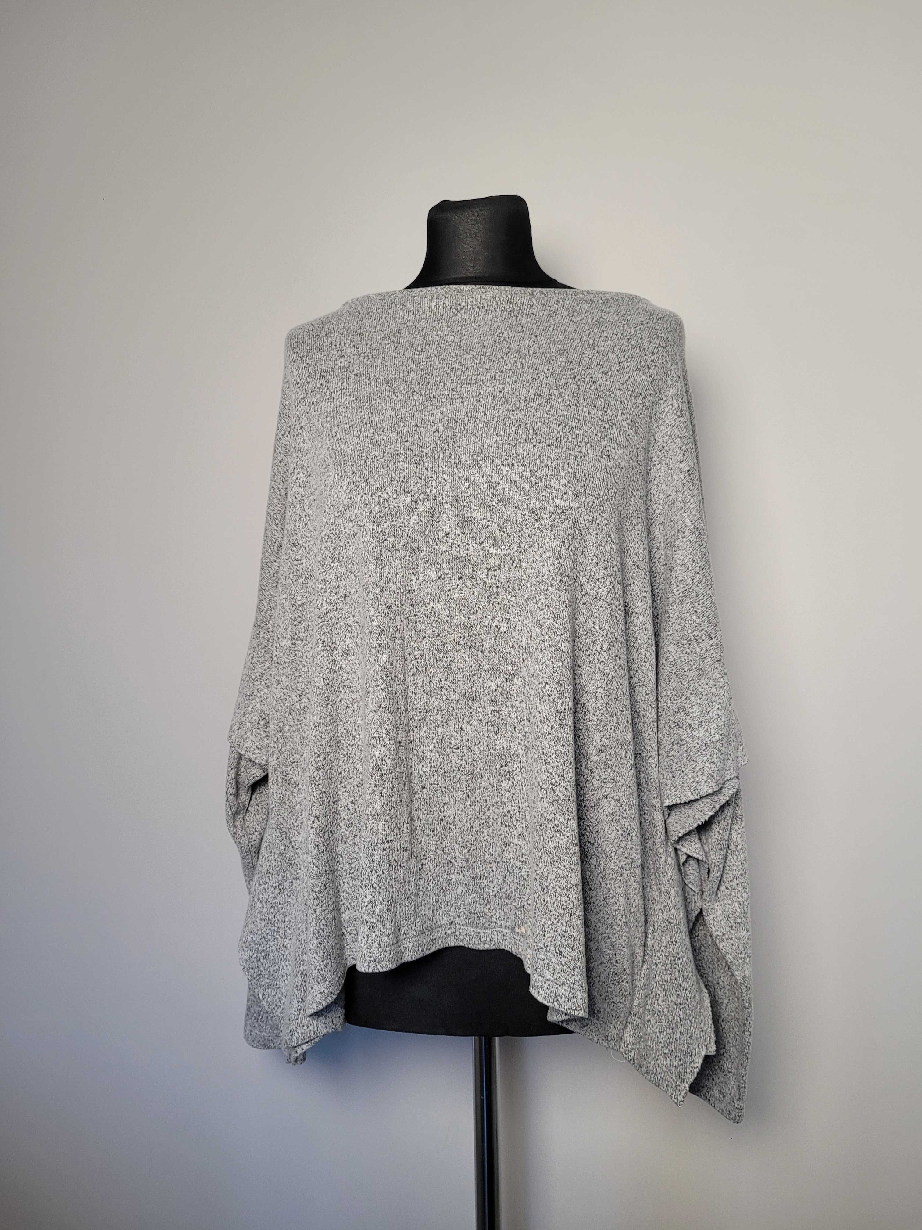 Sweter oversize nietoperz wiskoza H&M luźny na jesień jesienny M