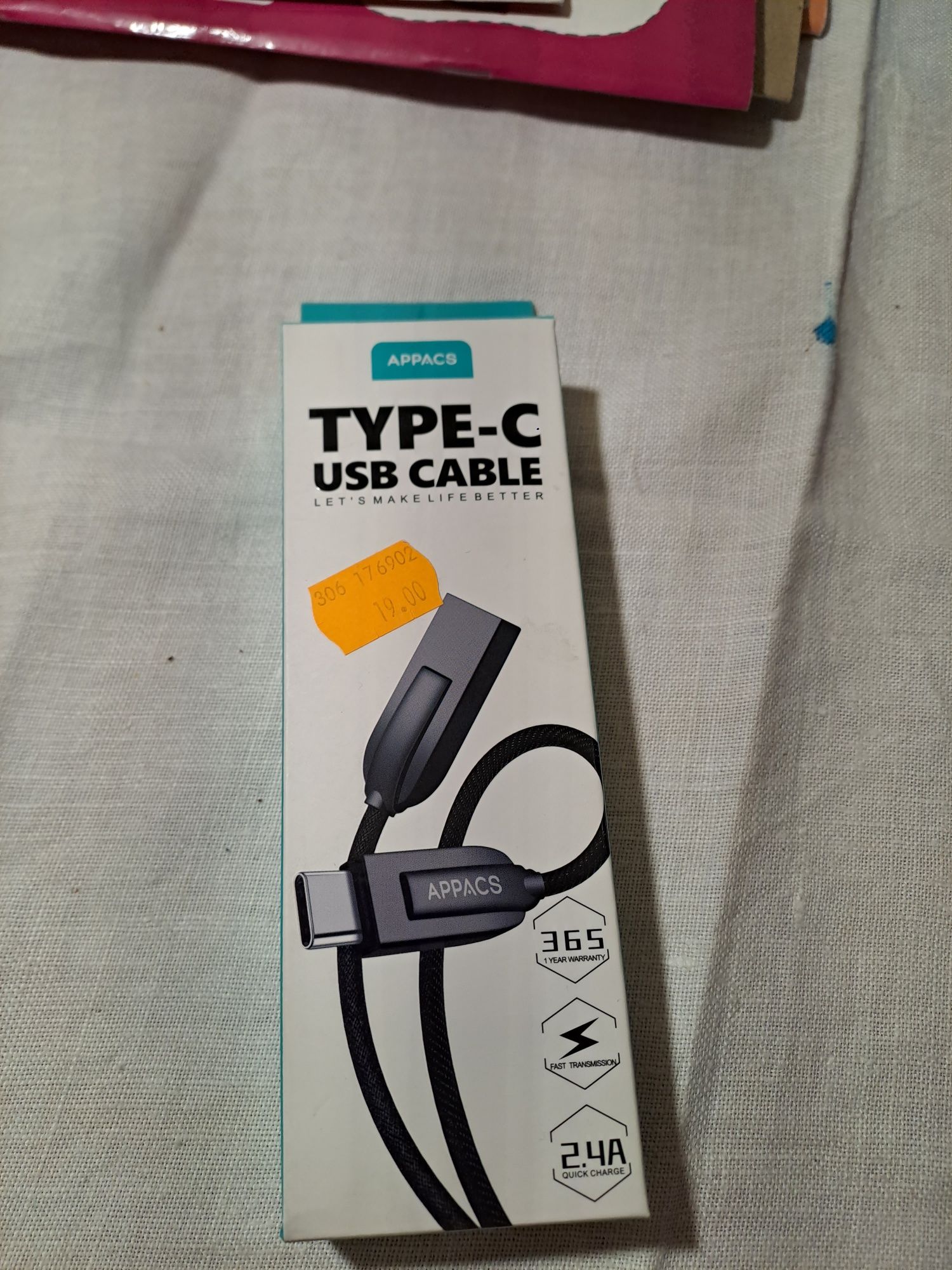 Cable USB tape C