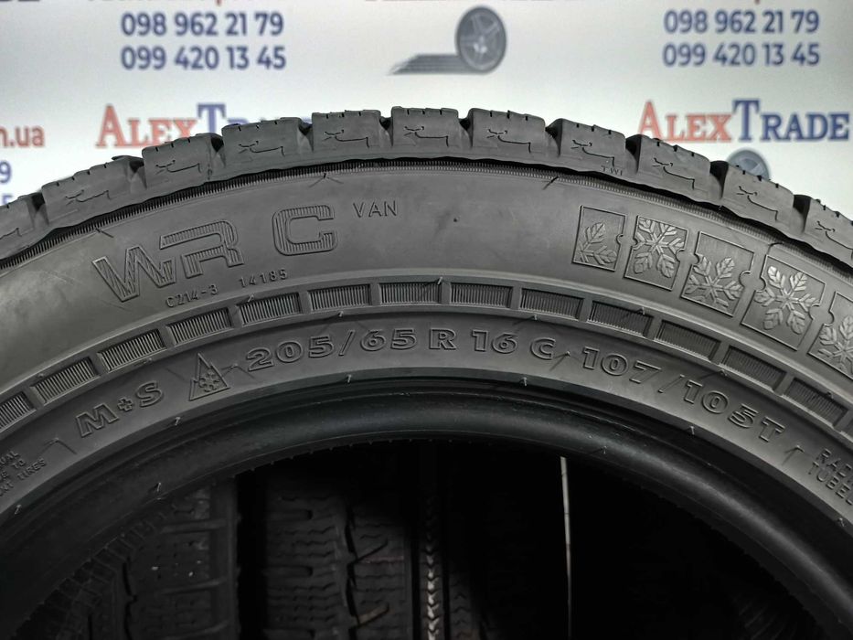 4 шт. 205/65 R16C цешка Nokian WR C VAN зимові шини б/у