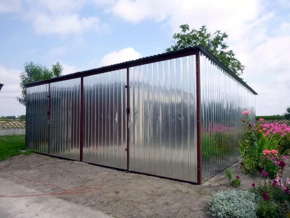 Garaż blaszany Blaszak budowa Białystok GARAŻE BLASZAKI 3x5 na BUDOWĘ