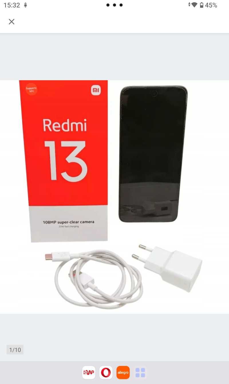 SUPER Xiaomi redmi  13 pamięć 8/256.