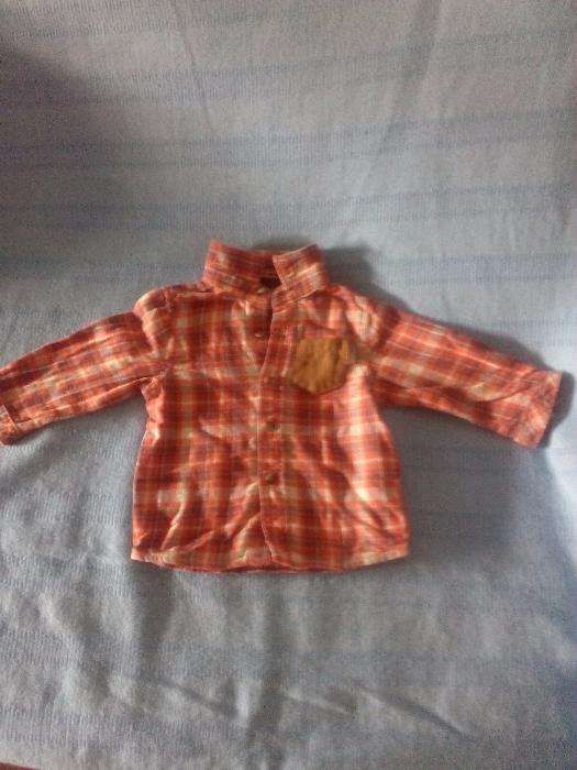Camisa de flanela da Verbaudet 6 meses