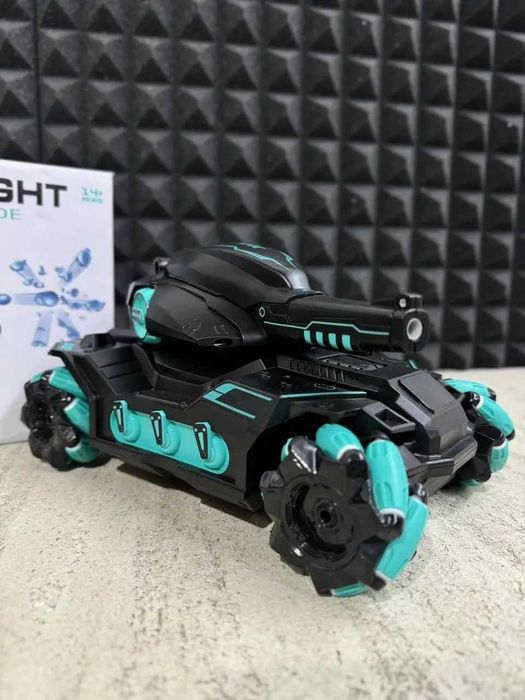 Стреляющий танк с пультом Д.У. EL-HD386 стреляет орбизами Бирюзовый