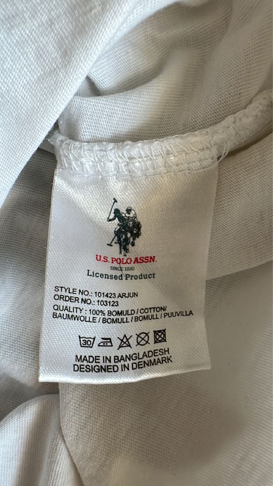 Biała koszulka t-shirt U.S. Polo Assn.