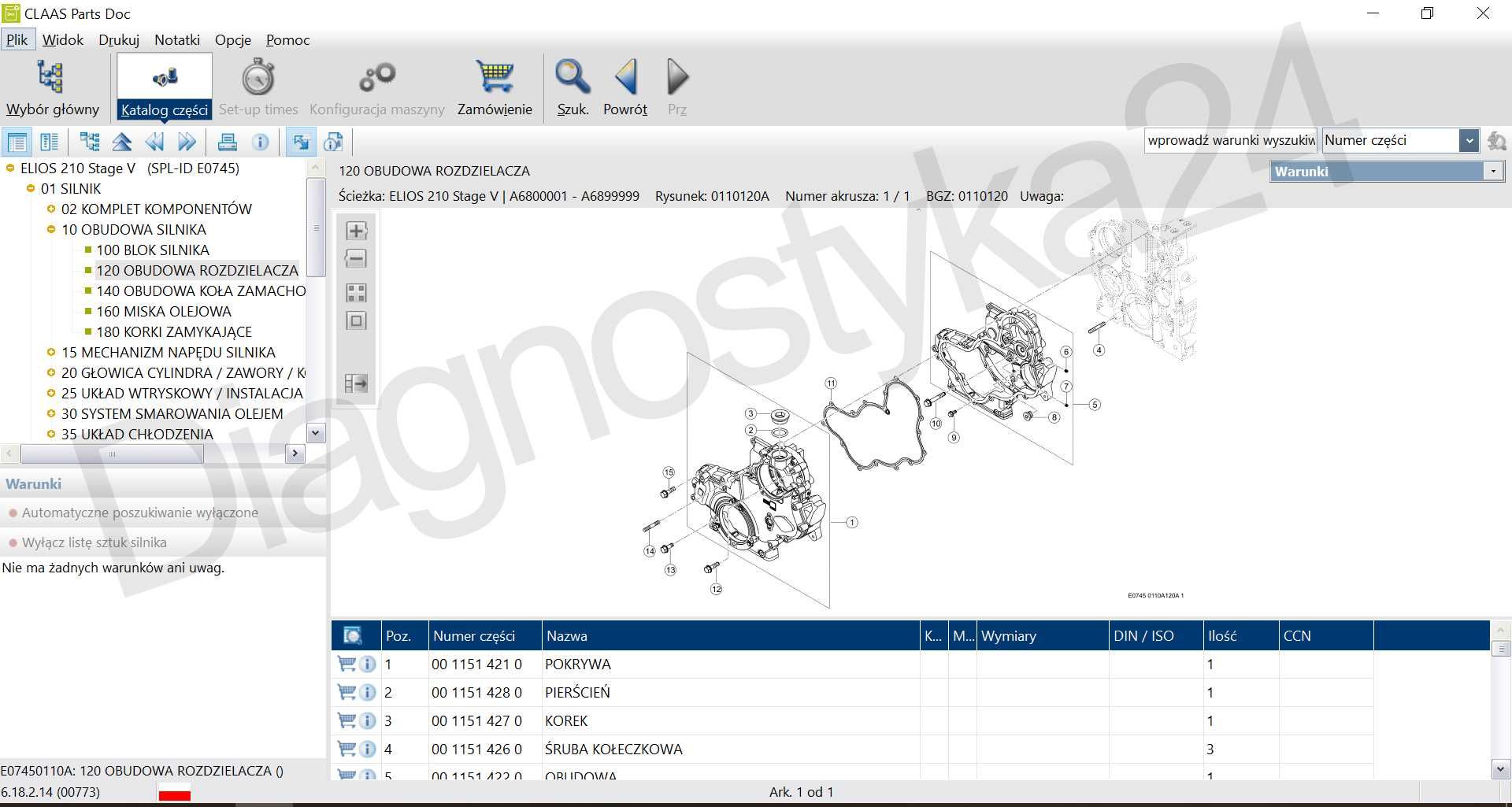 KATALOG CZĘŚCI CLAAS Parts Doc 2022 Schematy Instrukcje Dokumentacja