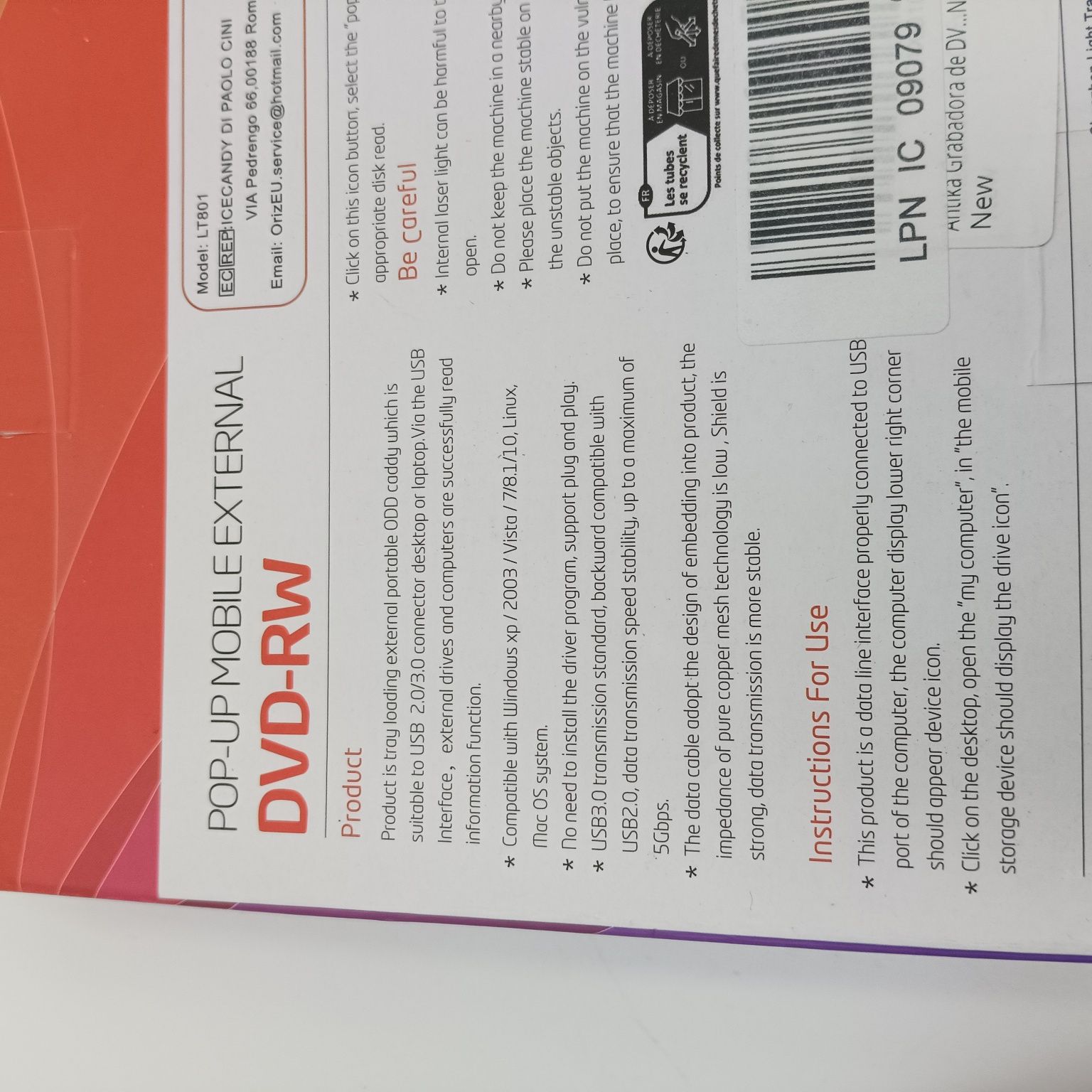 Nagrywarka DVD zewnętrzna