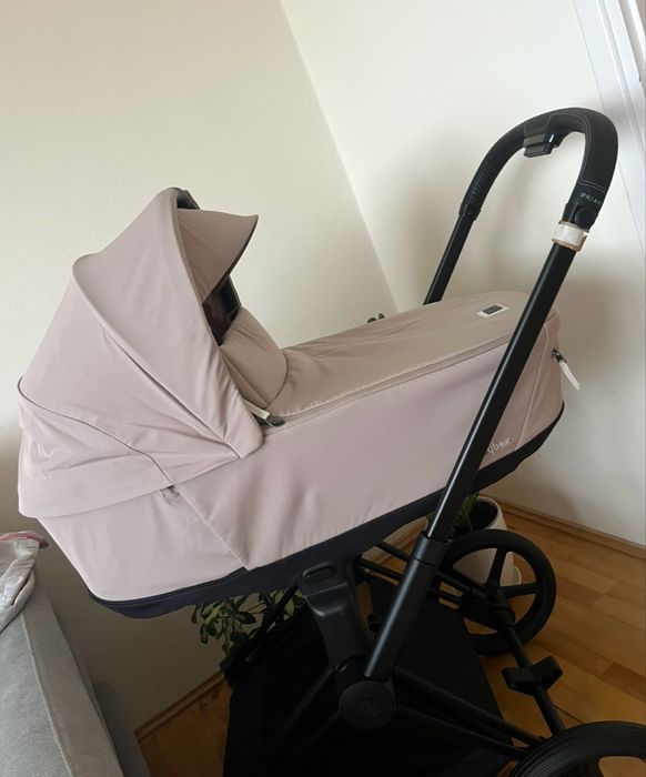 Wózek cybex priam 4.0 gondola cozy beige plus rama black matt