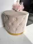 Pufa glamour okragla