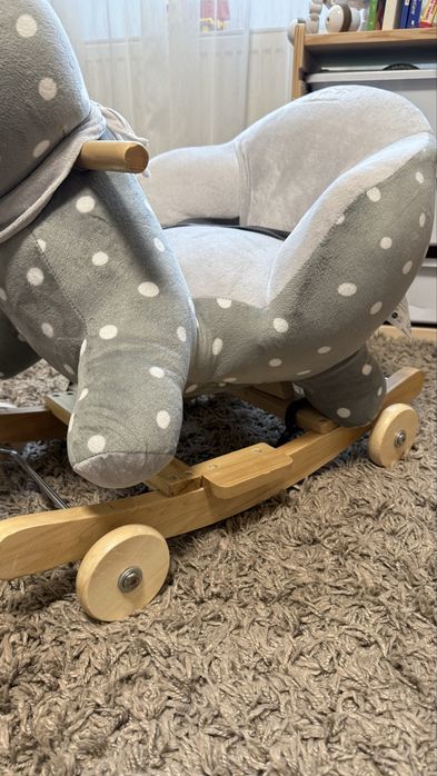 Кінь-гойдалка 2в1 Kinderkraft Grey