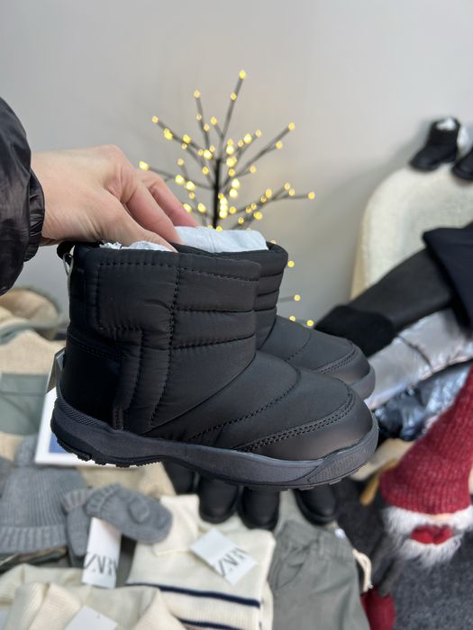 Дутіки на флісі Zara єврозима 23,25