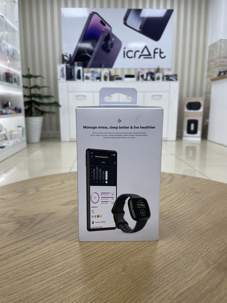 Смарт-годинник Fitbit Sense 2 Shadow Grey/Graphite (FB521BKGB)