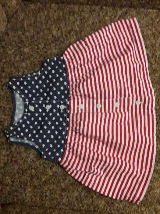 Летнее платьице для малышек на 3-5 месяцев и платье на 6-9 месяцев