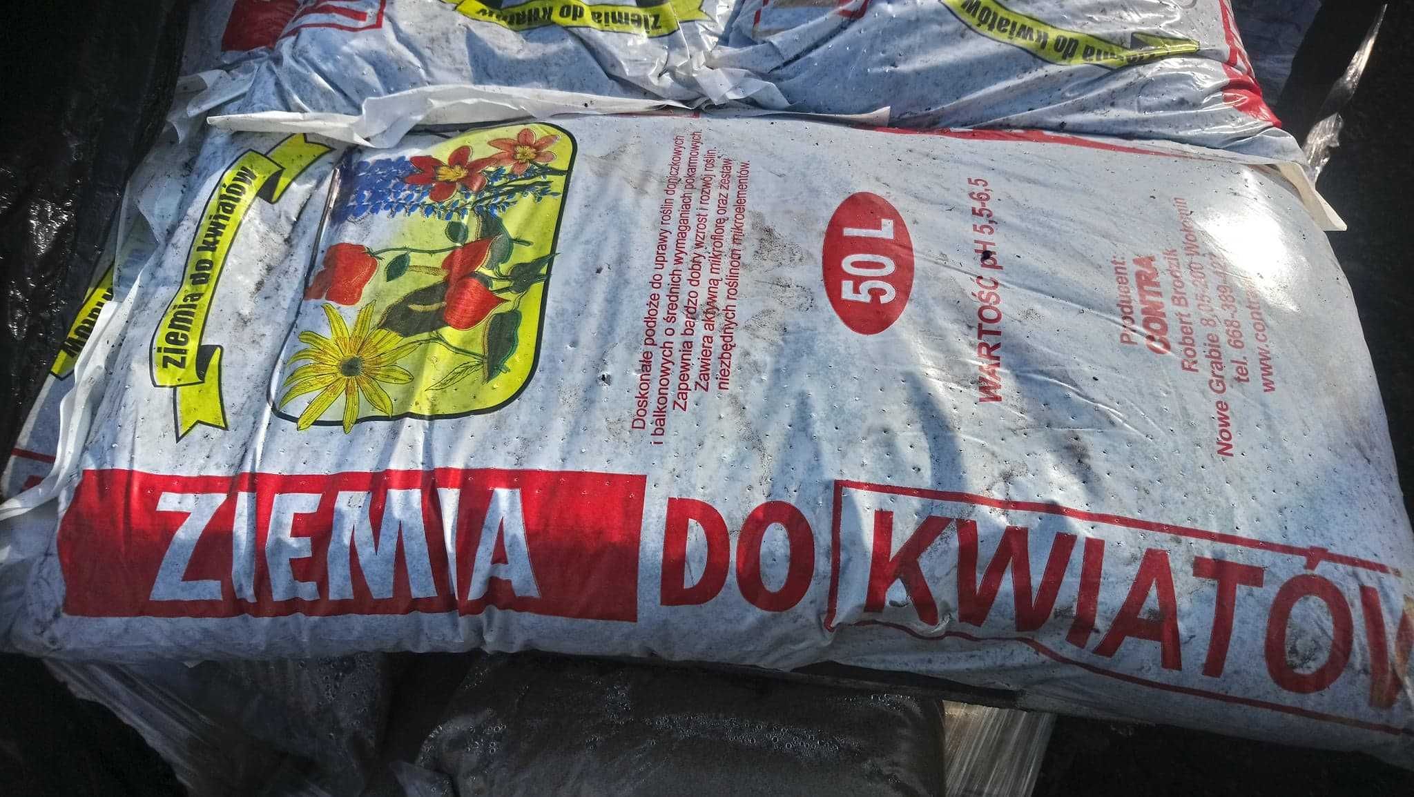 ziemia torfowa z kompostem kompost  ogrodowa 60l możliwa dostawa