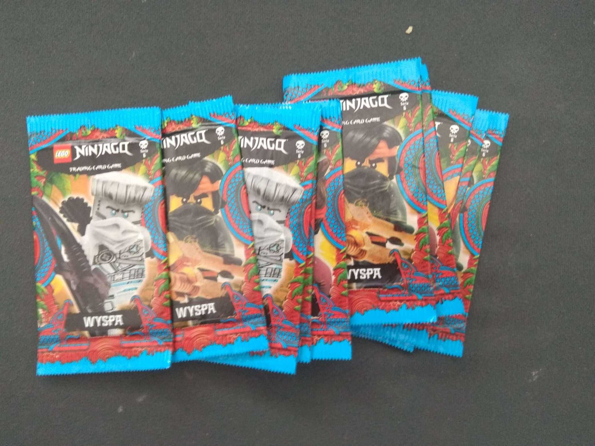 karty Lego Ninjago TCG seria 6 wyspa 10 saszetek - 50 kart