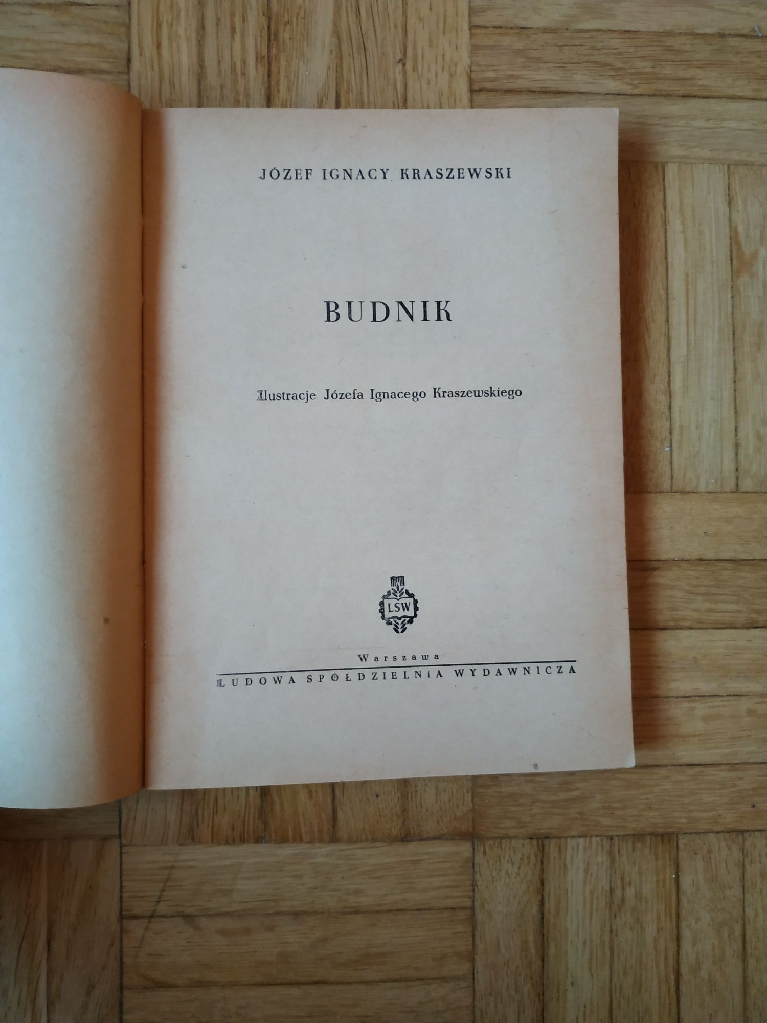 Kraszewski Józef Ignacy, Budnik, książka 1954