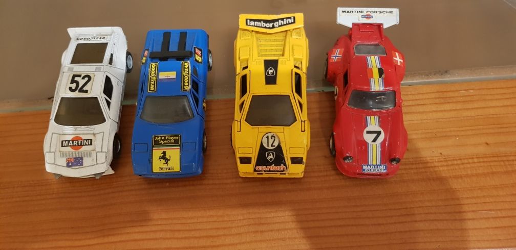 Carros miniatura Ferrari, Porsche,  Lamborghini, BMW m1