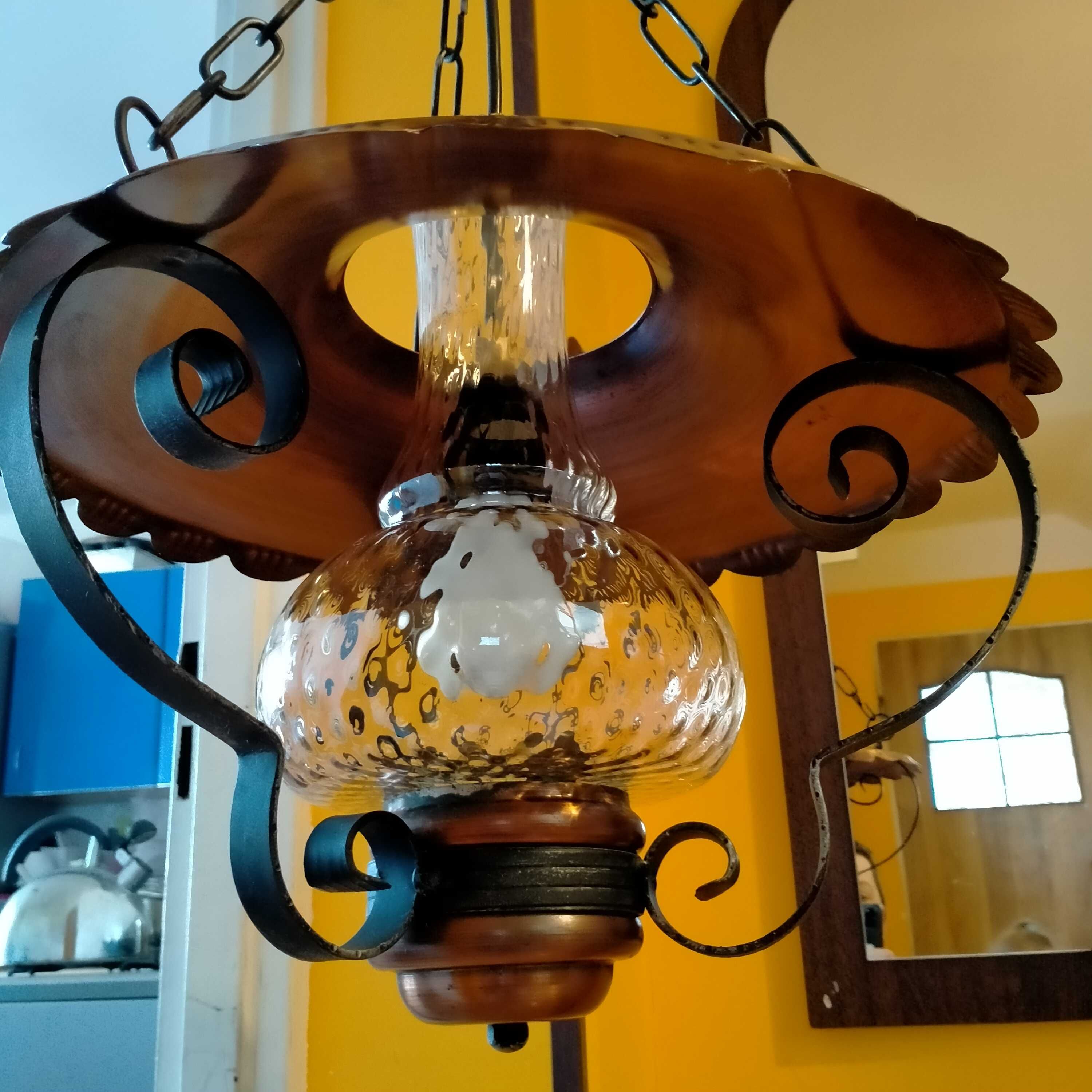 Lampa metalowa antyk