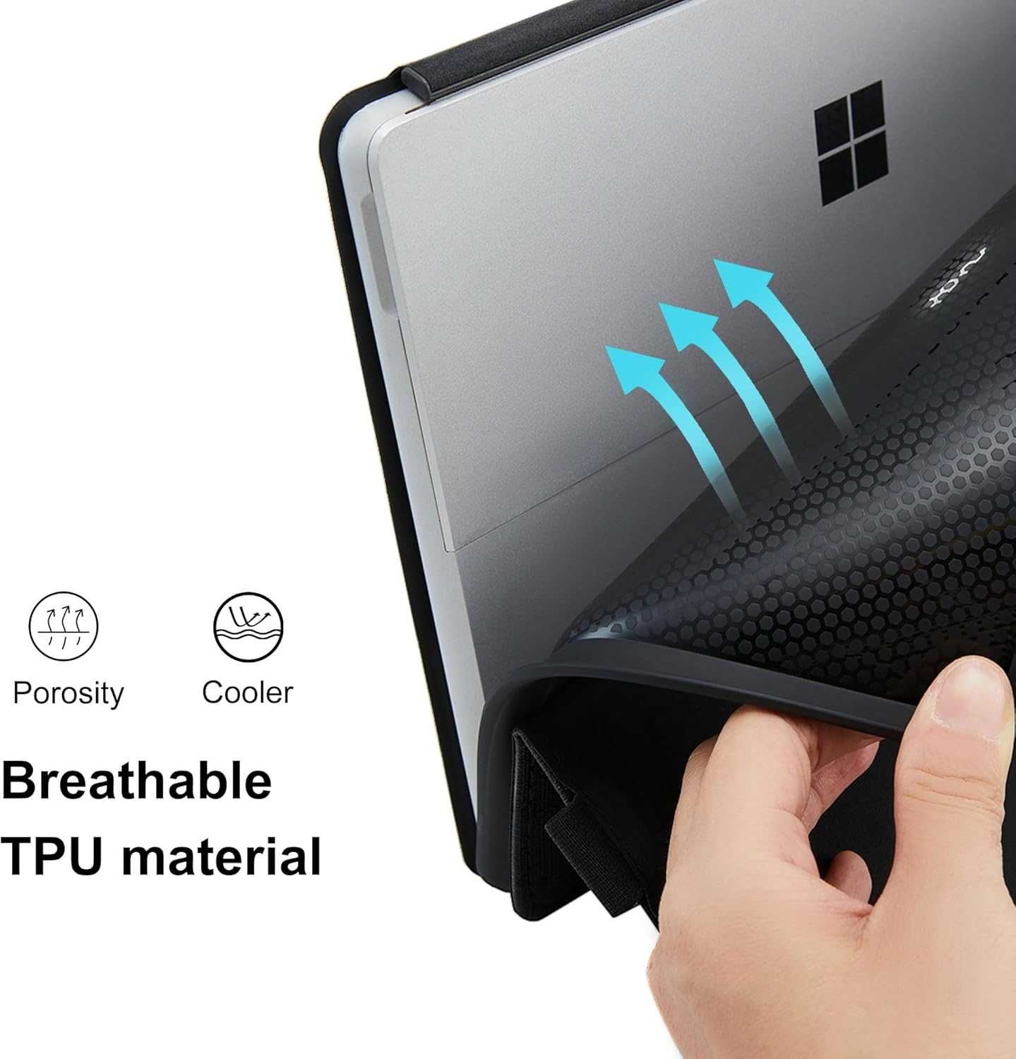 Etui ochronne Qymaksom do Surface Pro 11/10/9 13 cali szary