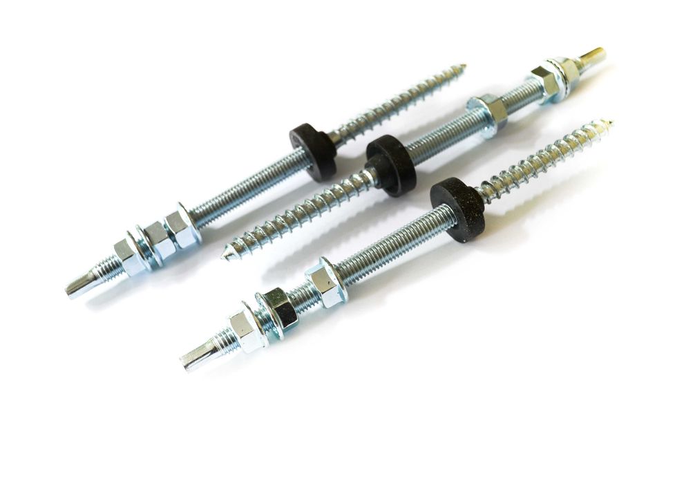 Шпилька комплект в збірці Гвинт-шуруп (шпилька) 10x200мм цинк