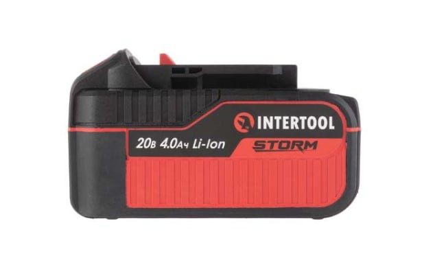 INTERTOOL WT-341 Акумулятор ,20В літій-іон, 4.0Ач, індикатор заряду