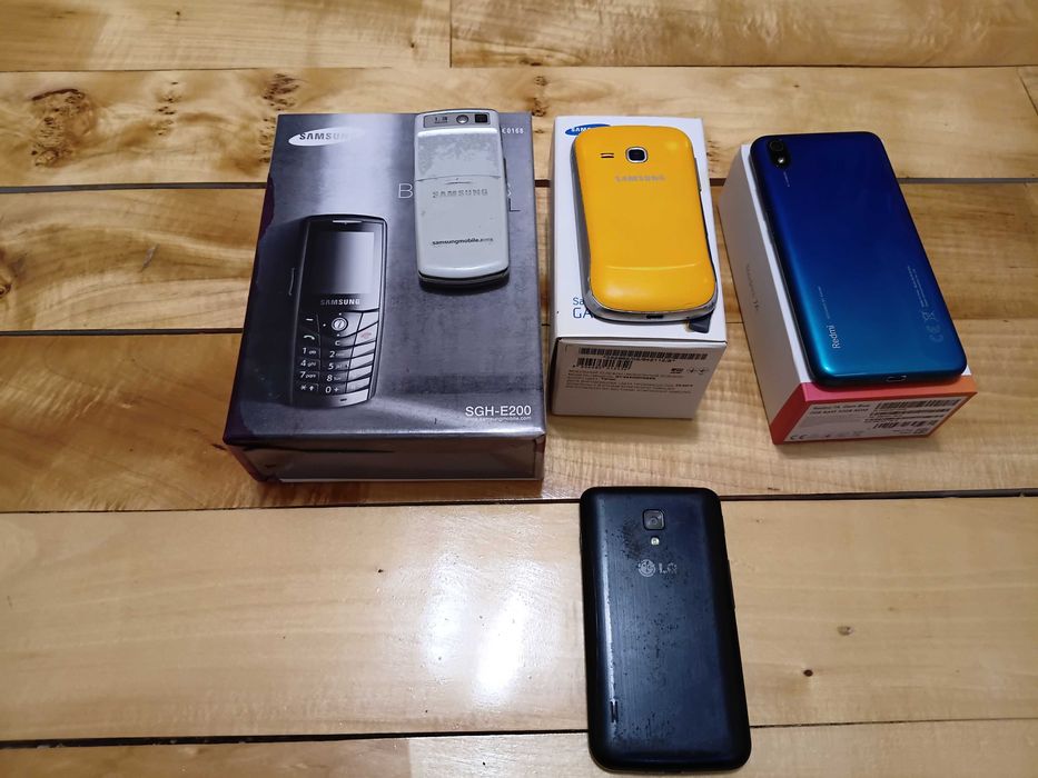 Моб телефони одним лотом samsung e-200 i gt-s6500d, LG L7, Redmi 7A