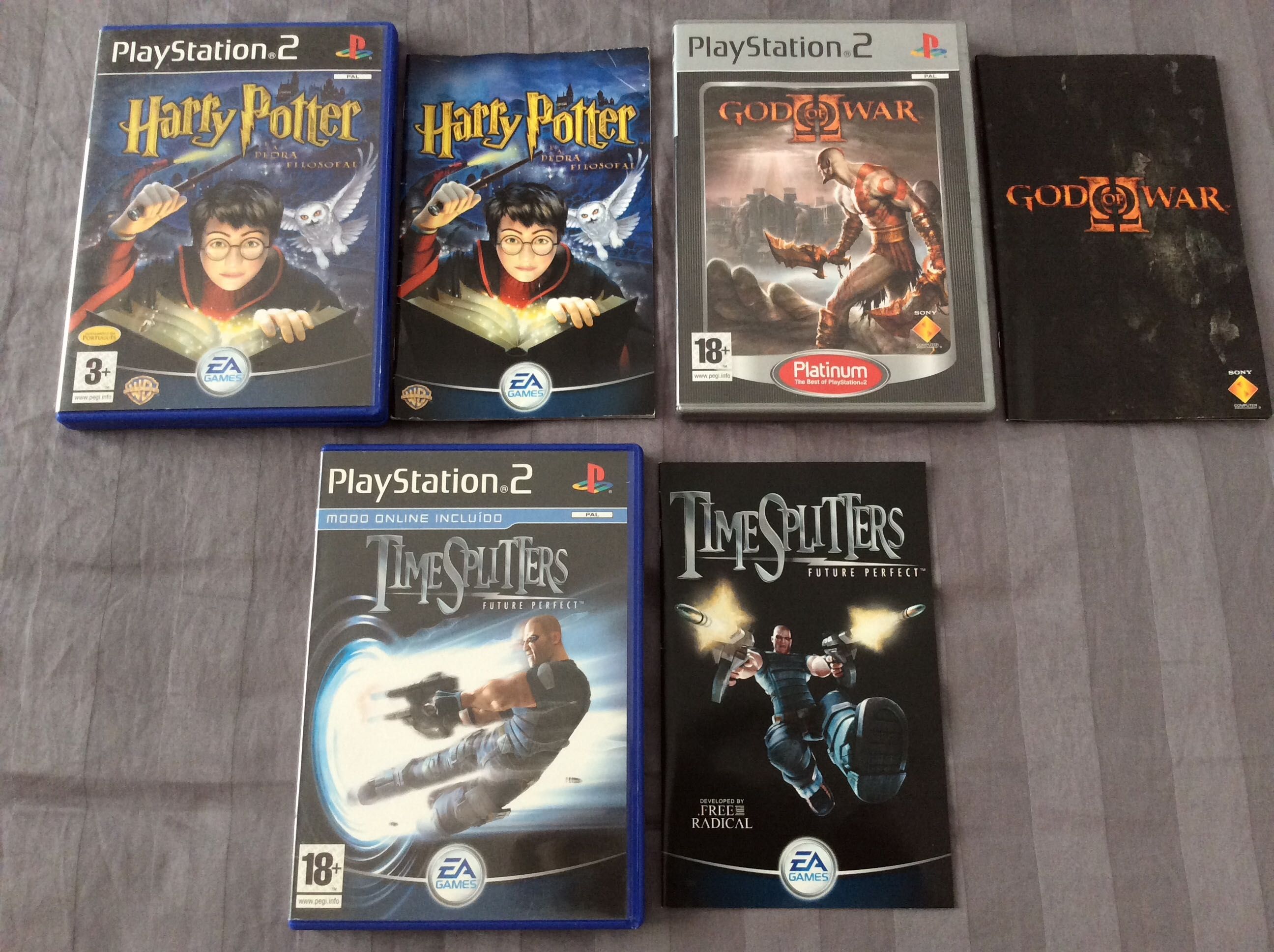 Caixas vazías jogos PS2 PT